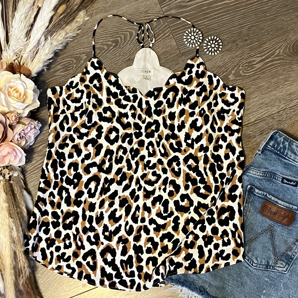 J. Crew Leopard Print Cami size 4